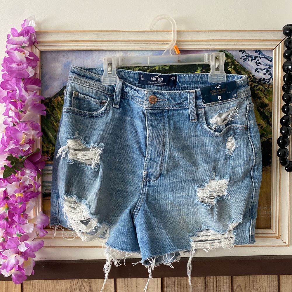 NWT Hollister High Rise Denim Shorts